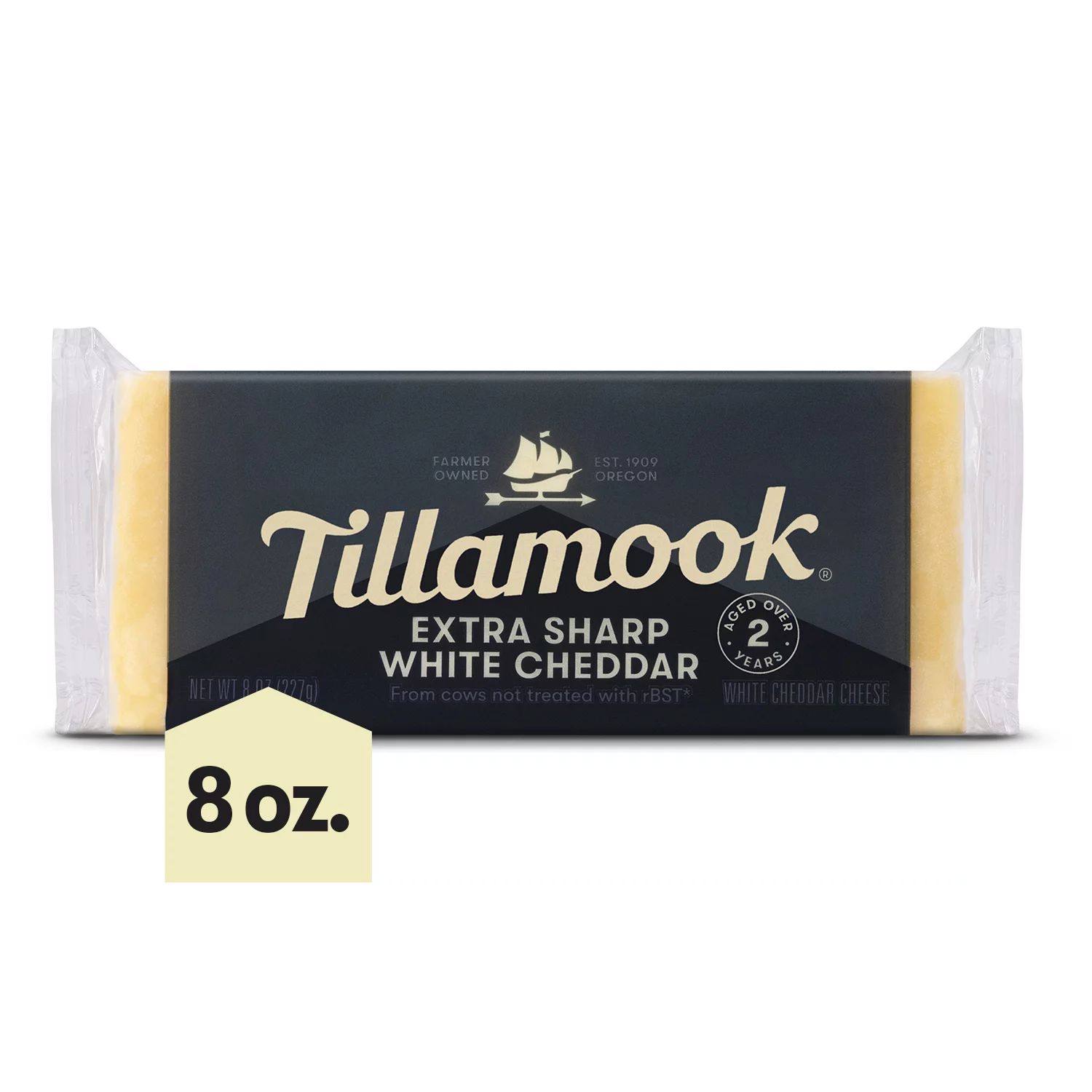 Tillamook Whole Extra Sharp White Cheese Block, 8 Oz | Walmart (US)