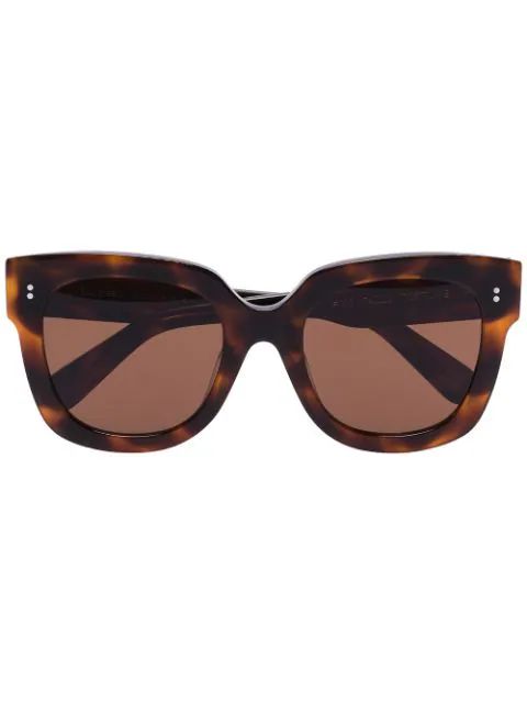 square-frame tortoiseshell-effect sunglasses | Farfetch (US)