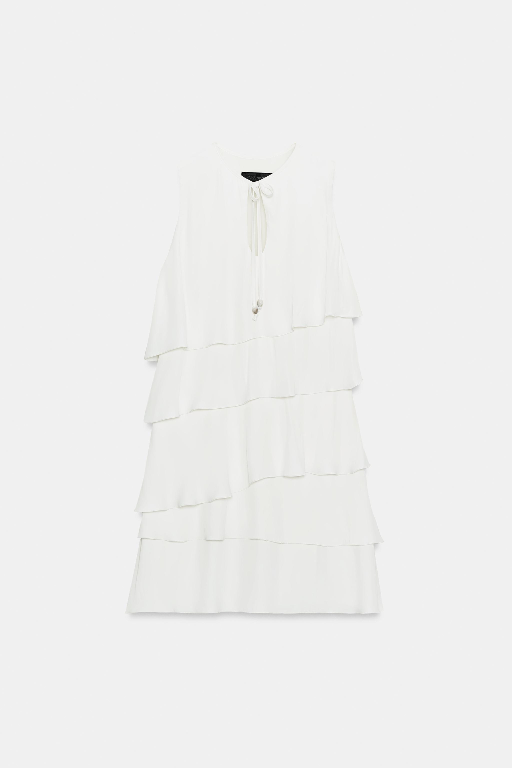 SHORT RUFFLED DRESS | Zara US