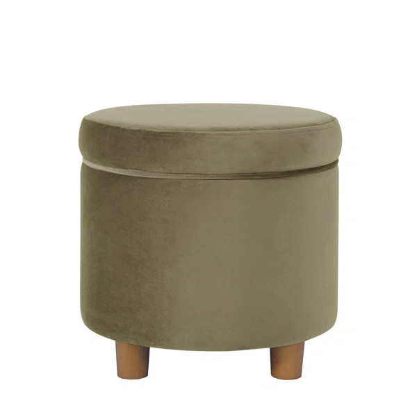 Mayen 19" Wide Round Storage Ottoman | Wayfair North America