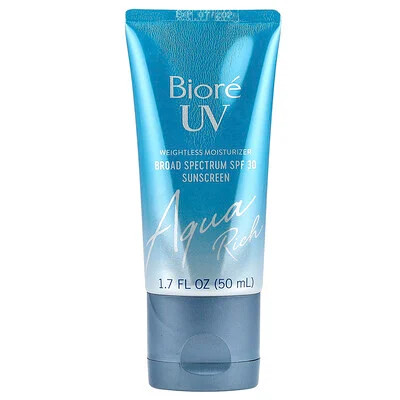 Biore, UV Aqua Rich, Weightless Moisturizer, SPF 30, 1.7 fl oz (50 ml) | iHerb