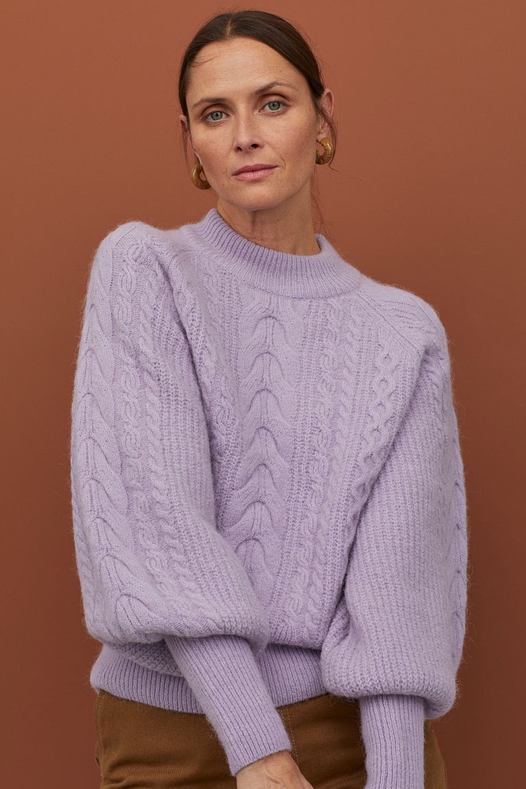 Cable-knit Wool-blend Sweater | H&M (US + CA)