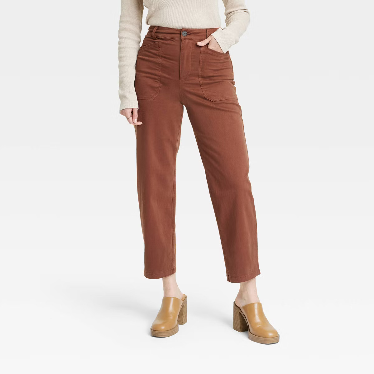Women's High-Rise Barrel Leg Pants - Universal Thread™ | Target
