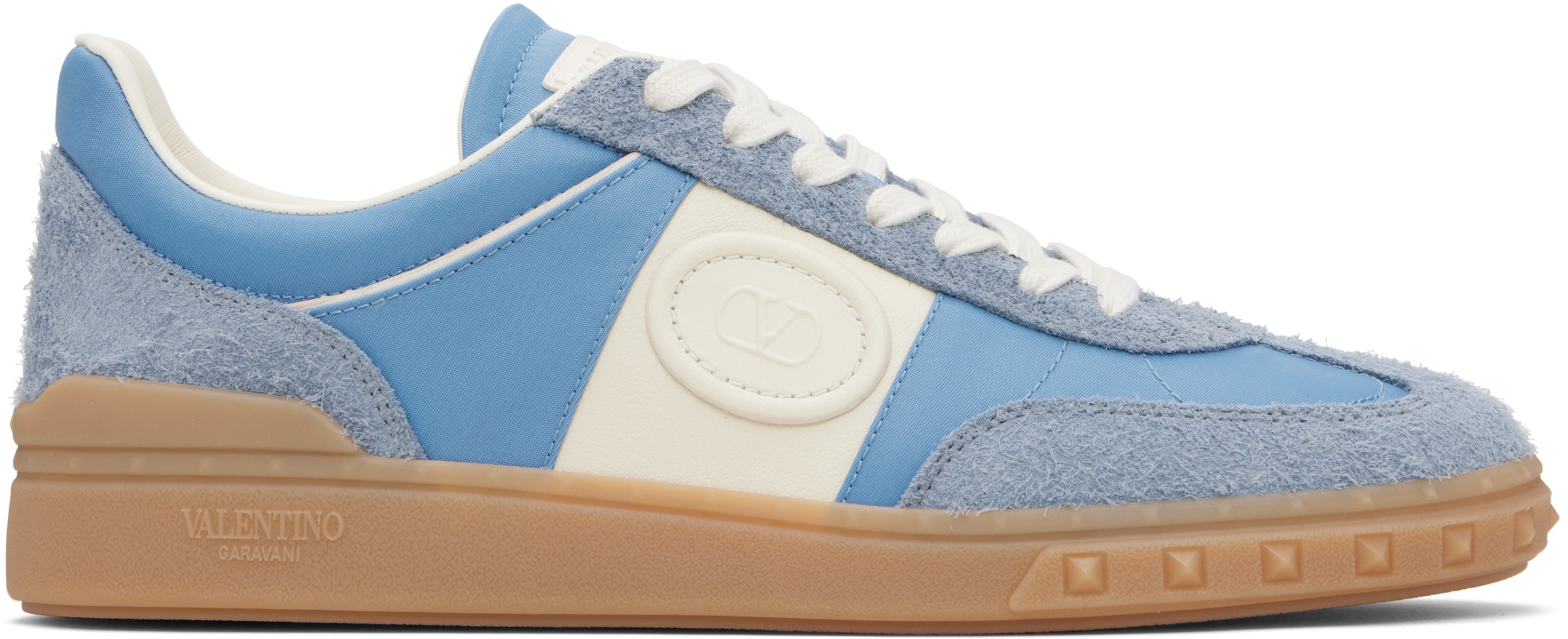 Valentino Garavani Blue Upvillage Low Top Sneakers | SSENSE