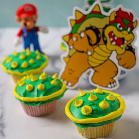 Bowser’s shell Cupcakes for a Super Mario Bros Birthday Party!

#LTKfamily #LTKkids