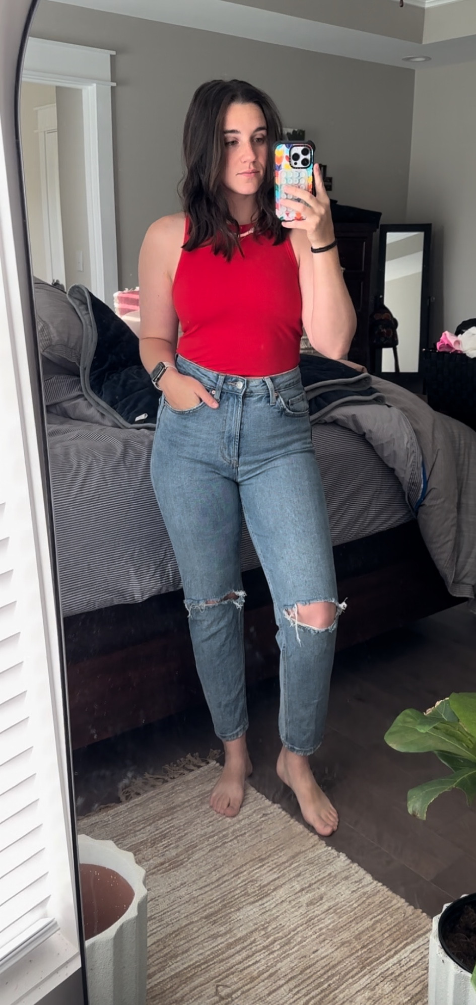 Best tank for spring + summer. I can wear a bra without the straps showing + a sports bra if I wanted. It’s perfectly cropped but can still be tucked in. 

#LTKMidsize #LTKSeasonal #LTKStyleTip