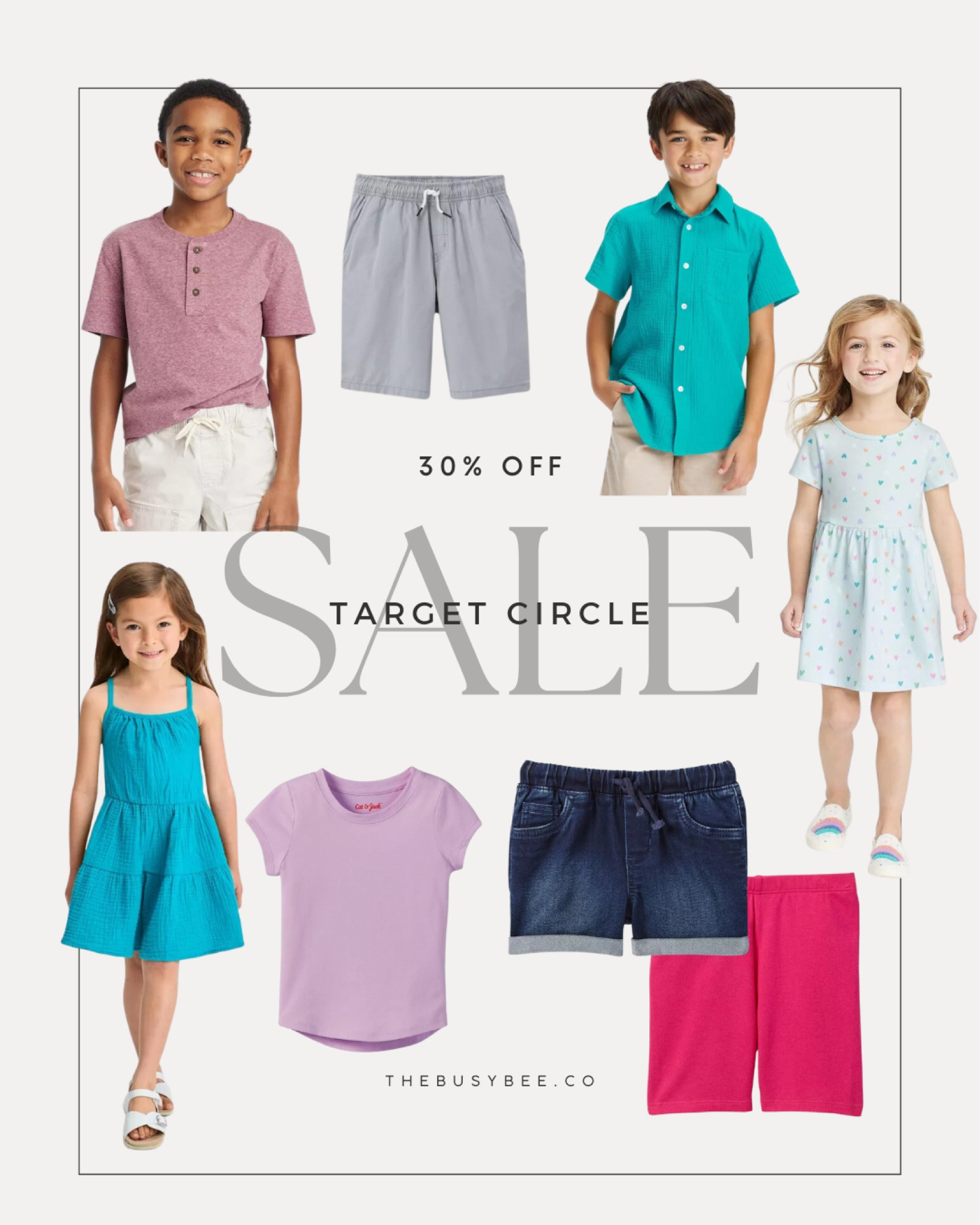 It’s Target Circle Week! Make sure you save the offer to receive 30% off kids clothing! Offer end today! 

Sale Alert
Target Circle week
Kids clothing
Toddler fashion 
Boys clothing
Girls clothing
Back to school 

#LTKsalealert #LTKBacktoSchool #LTKkids