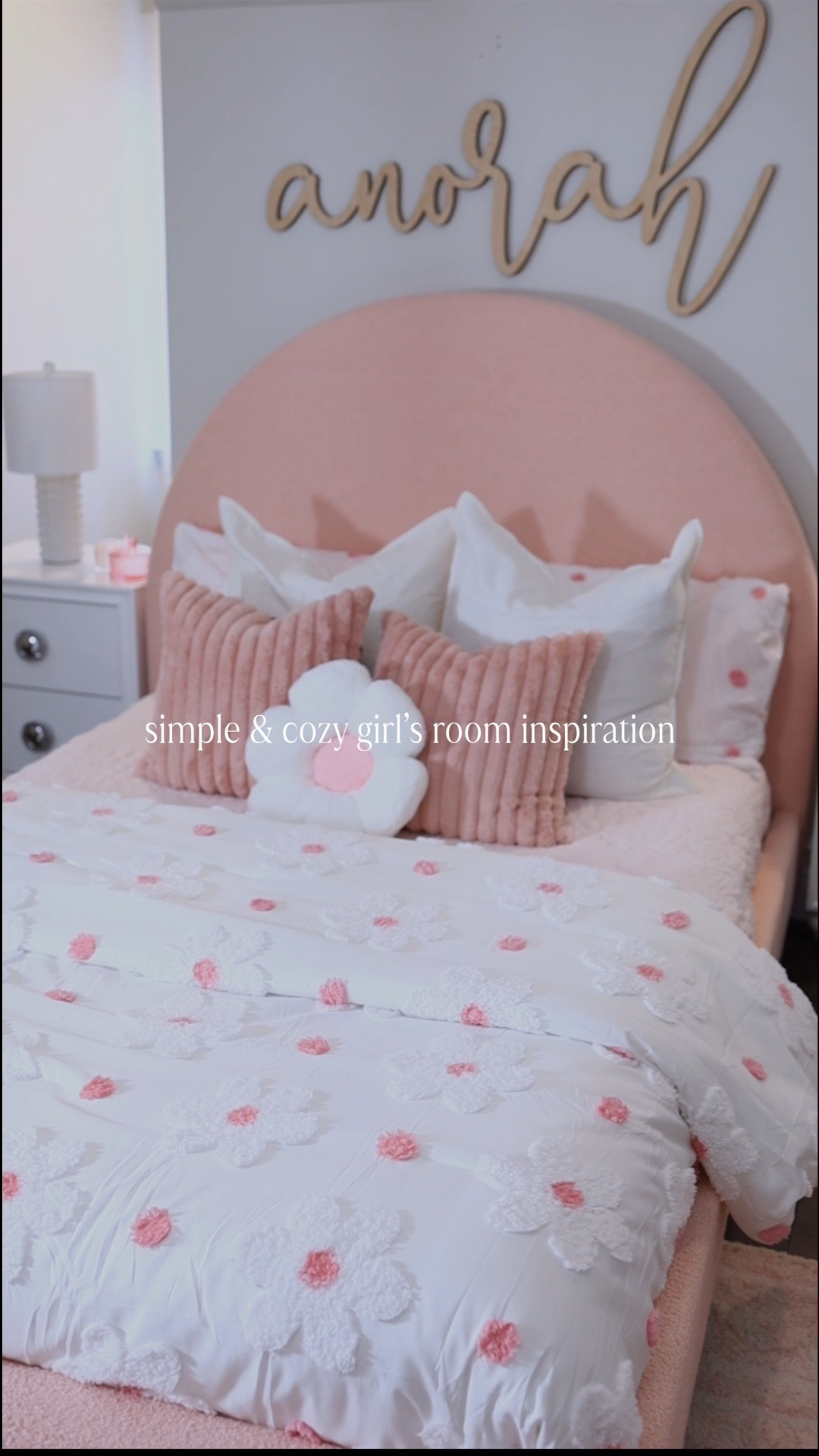 Simple & cozy girl’s room inspiration 🤍✨ Creating a space that’s both beautiful and functional has been one of my favorite parts of making our house feel like home. We went with furniture from Rooms To Go, and I linked some of my favorite pieces if you’re looking for inspiration for your little one’s room!

#GirlsRoom #GirlsBedroom #KidsRoomDecor #HomeInspiration #CozyHome