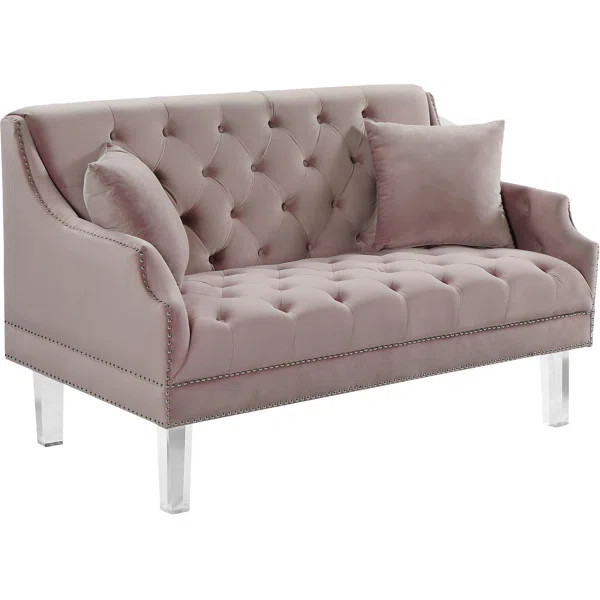 Jonathon 55.5" Velvet Loveseat | Wayfair North America