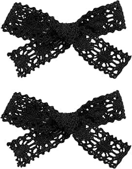 lace Hollow Hair handmade bows for Toddler Girls,Baby Hair Clips.Headdress Hair Accessories.(FJ39... | Amazon (US)