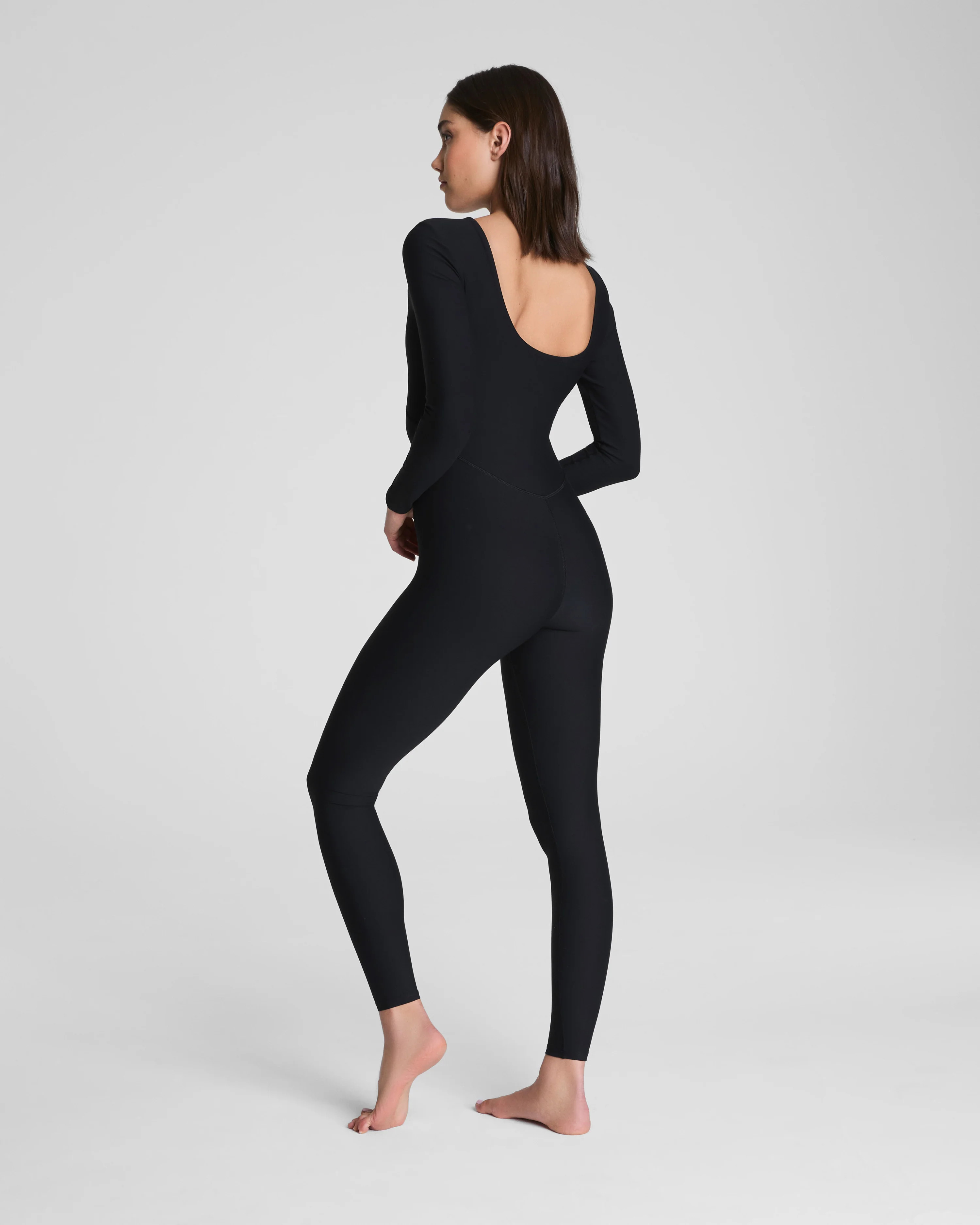 Long Sleeve Workout Jumpsuit - Open Back 4-Way Stretch | SPANX | Spanx