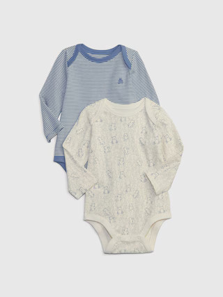 Baby First Favorites Organic CloudCotton Bodysuit (2-Pack) | Gap (US)