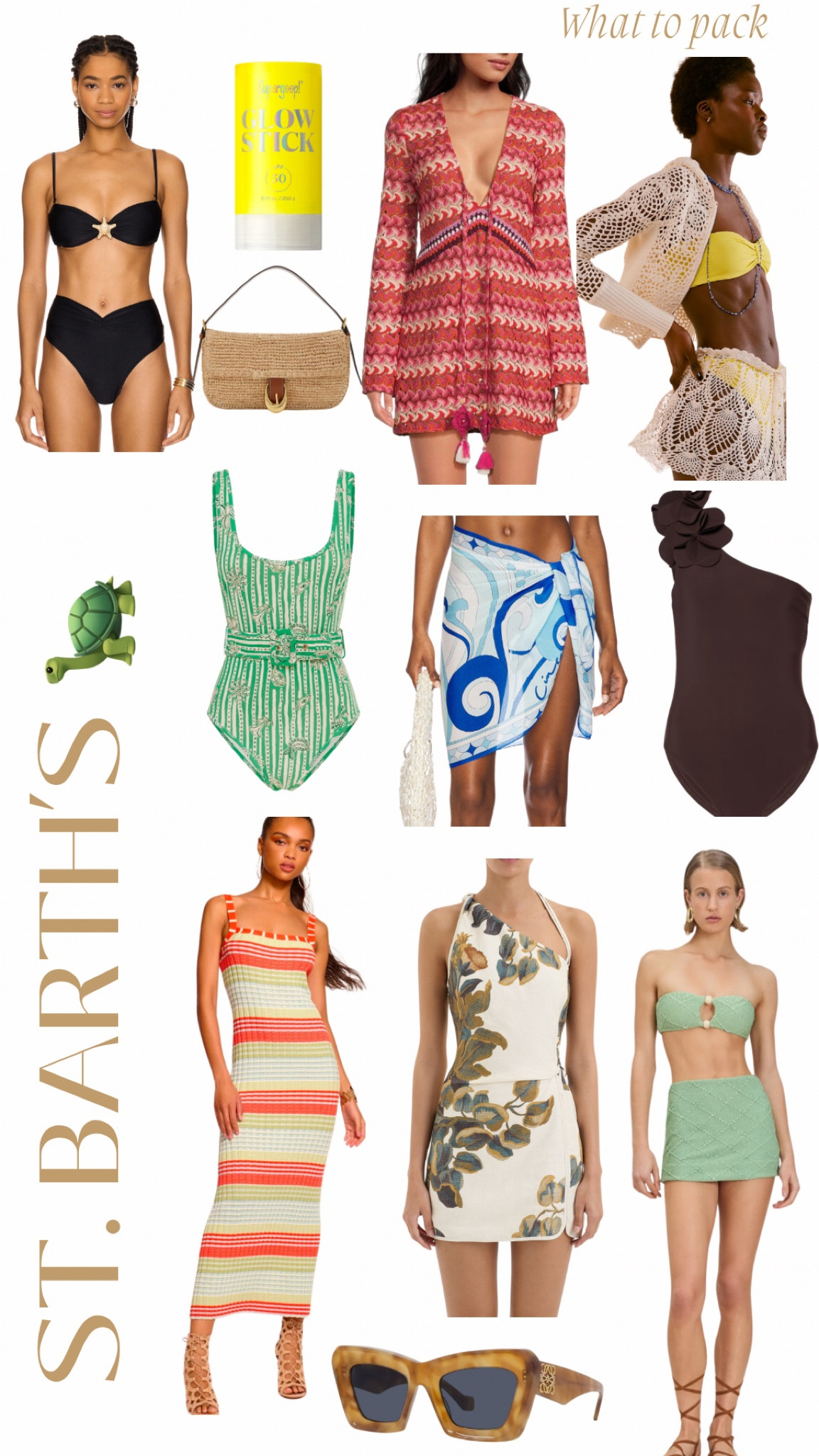St. Barths packing list 
Alemais  Karla Colletto Cin Cin Devon Windsor Sir Ramy Brook Staud Shani Shemer Revolve Free People Loewe Supergoop 

#LTKSwim #LTKTravel #LTKStyleTip