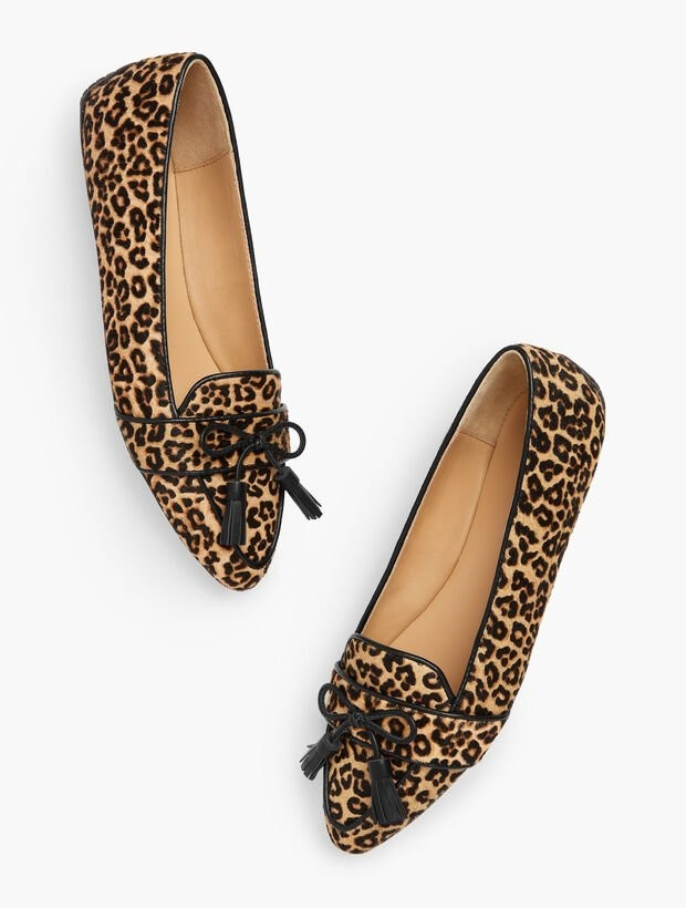 Francesca Driving Flats - Tasseled Calf Hair | Talbots