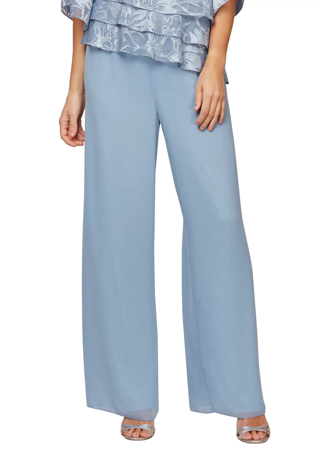 Women's Straight Leg Chiffon Pants | Belk