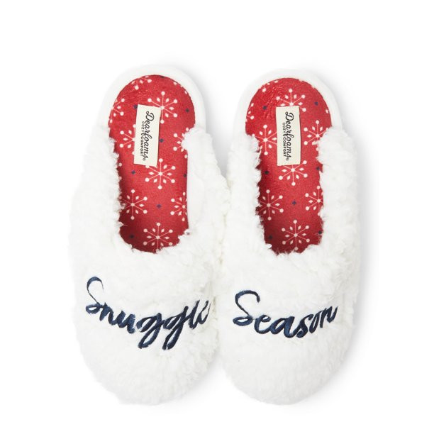 Dearfoams Cozy Comfort Holiday Slippers (Women's) - Walmart.com | Walmart (US)