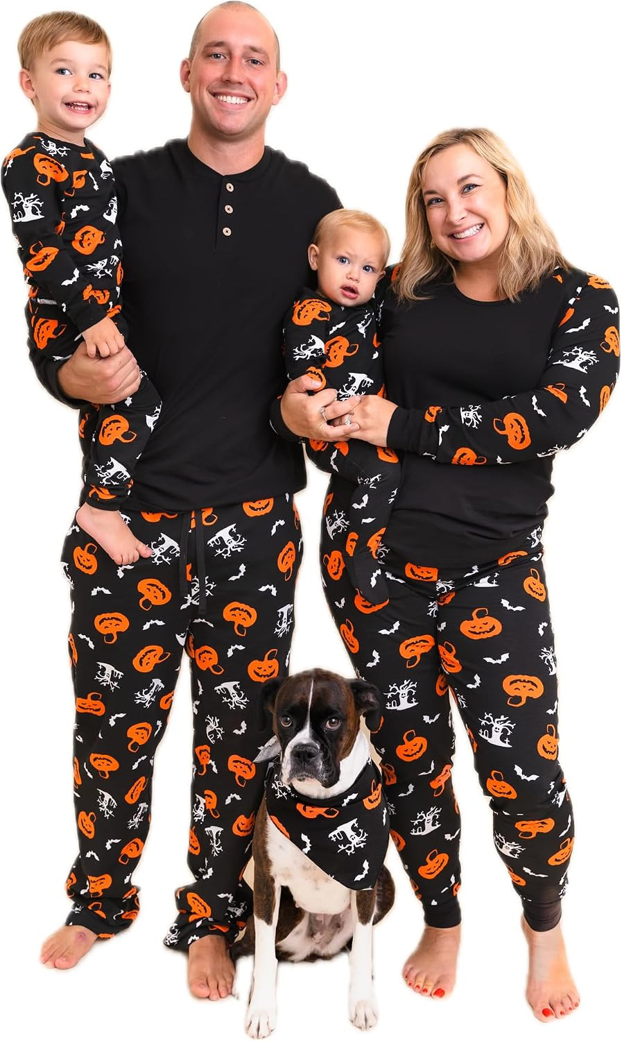 Owlivia Christmas Halloween Pajamas For Family, Organic Cotton Holiday Pjs Matching Sets | Amazon (US)