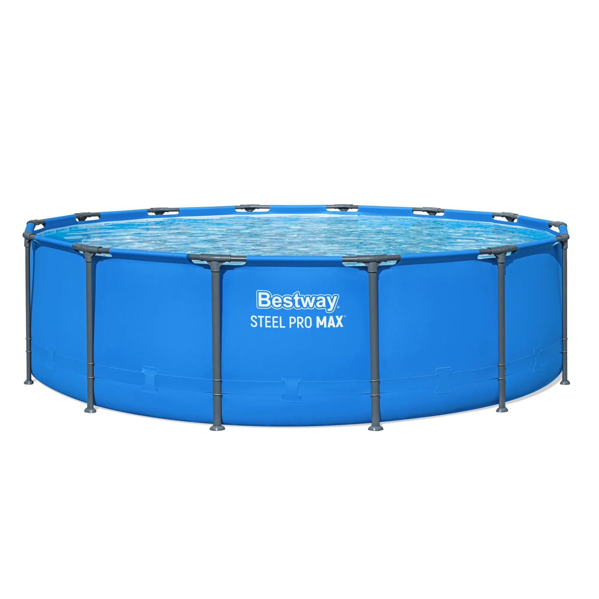 Bestway Steel Pro MAX 14’ x 42 Inches Metal Frame Above Ground Pool Blue POOL ONLY one_size | 561TYE-BW | Lowe's