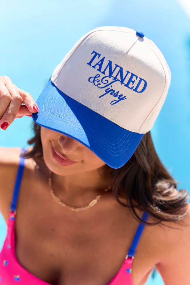 Tanned & Tipsy Trucker Hat DOORBUSTER | Pink Lily