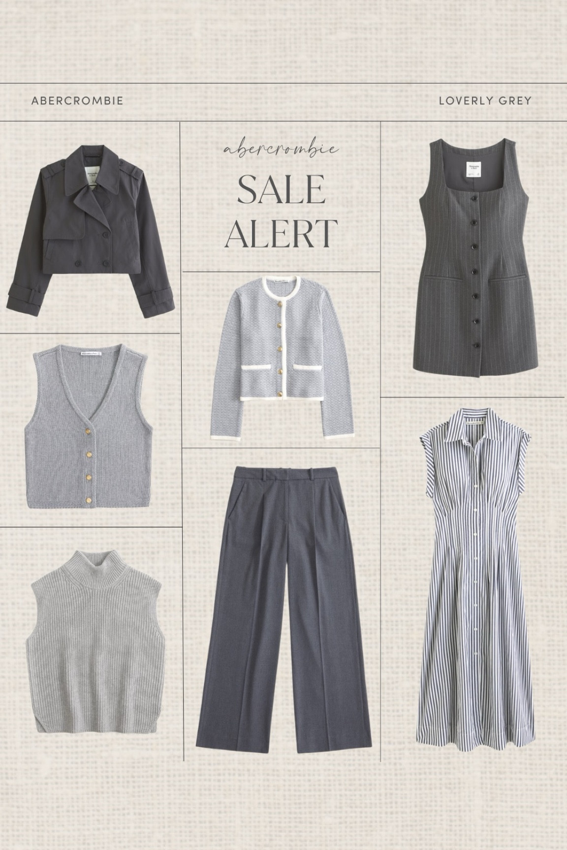 Some really great workwear pieces on sale on Abercrombie this weekend! You can use my code: AFLOVERLY for an extra 15% off! 

Loverly grey, Abercrombie, promo code, sale, workwear, work pants, teacher outfits 

#LTKSaleAlert #LTKStyleTip #LTKxAF