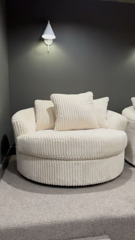 Cozy swivel chairs for our theater!! They’re huge and the price includes delivery + set up! 

#LTKhome #LTKSeasonal #LTKsalealert