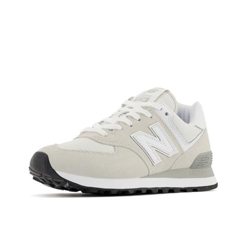 New Balance Women's 574 Core Sneaker, NIMBUS CLOUD/NB WHITE, 85 D | Amazon (US)