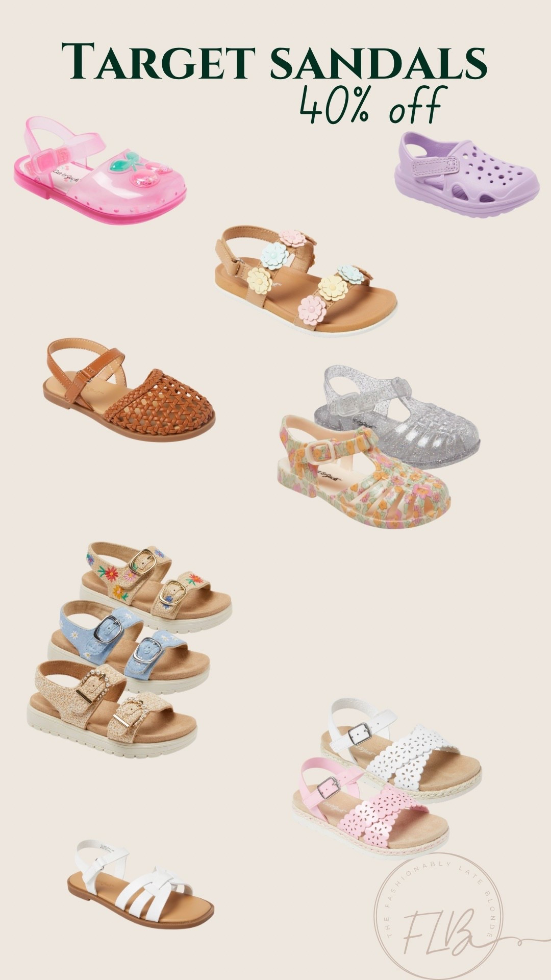 Kids, toddler & baby sandals 40% off today!

Target deal days, toddler girl sandals, baby girl sandals, spring stylee

#LTKSaleAlert #LTKKids #LTKBaby