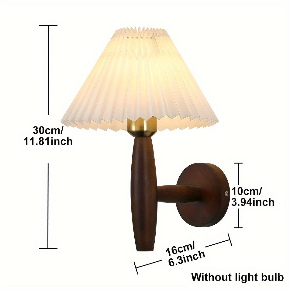 Wooden Wall Sconce Nordic Retro   Lampshade Bedside Wall - Temu Australia | Temu Affiliate Program