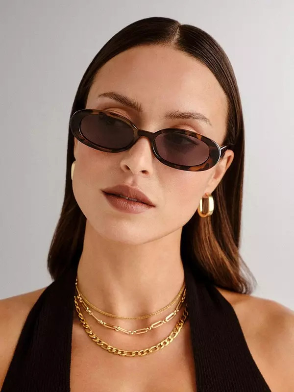 LE SPECS Outta Love Tort Sunglass - Dark Brown | Very (UK)