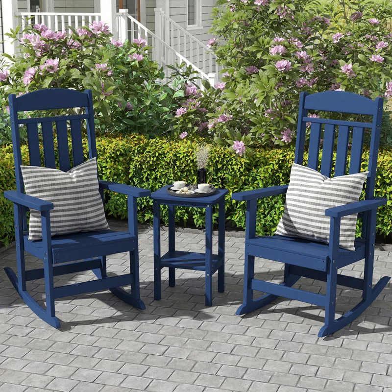 3-Piece Rocking Chair Set With Coffee Table | Wayfair North America