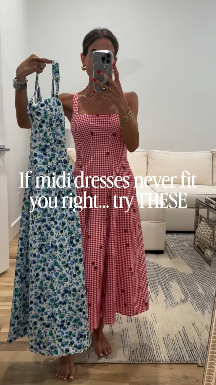 If you have tried midi length dresses, and they never fit right, try THESE! They are both double lined, and you can go bra free, which is a huge plus! 

Both are petite friendly (I’m 5’1), cinch you in the right places, and instantly make you look put together! Love the flattering necklines in both and they just make you feel so feminine and classy☺️ they also come in a few other prints! 

#petitefashion #petitestyle #springdresses #mididress #floraldress 

petite midi dress, petite spring dresses, petite floral midi dress, petite gingham dress, midi dress for petites, flattering midi dress petite, petite friendly dresses, spring outfits petite, petite outfit ideas spring, brunch outfit ideas petite, date night dress petite, Abercrombie style

#LTKSeasonal #LTKSaleAlert #LTKPetite