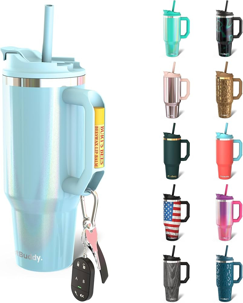 Frost Buddy Thicc Buddy - 40 oz Stainless Steel Vacuum Insulated Tumbler with Lid and Straw for W... | Amazon (US)