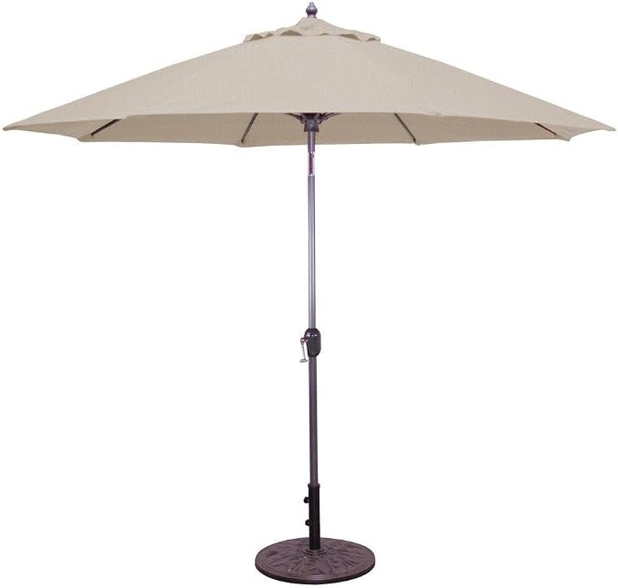 International 736CH87 Standard Auto Tilt - 9' Round Umbrella, Choose Fabric Color: 87: Champagne ... | Amazon (US)