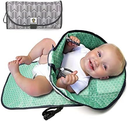 SnoofyBee Portable Clean Hands Changing Pad. 3-in-1 Diaper Clutch, Changing Station, and Diaper-T... | Amazon (US)
