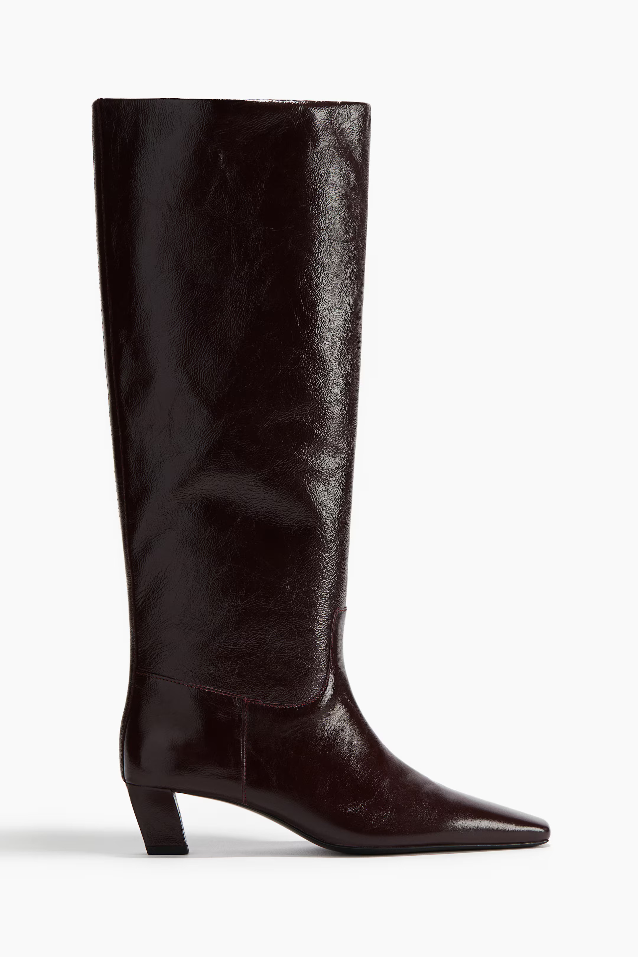 Knee-high leather boots | H&M (US + CA)