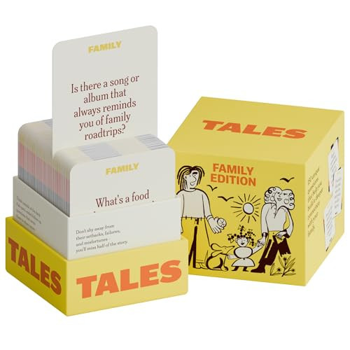 TALES Family Edition 150 Conversation Cards for Family Game Night, Adults, Teens, and Kids, Family Dinners, and Gatherings, Prompts for Meaningful Connections | Amazon (US)