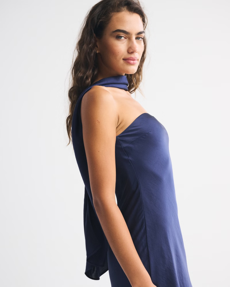 The A&F Julia Strapless Scarf Maxi Dress | Abercrombie & Fitch (US)