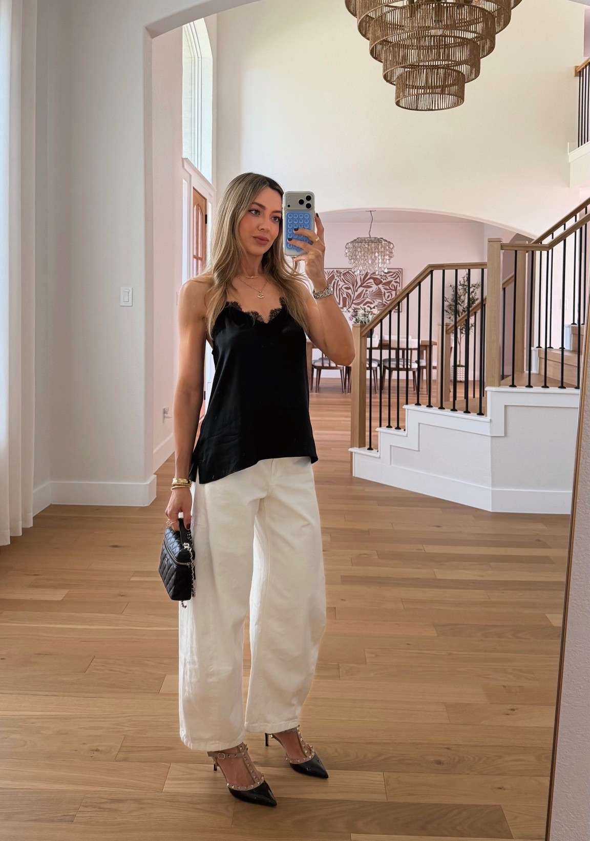 Date night fit 🖤🤍This silk cami is a forever favorite. I own it in 3 colors and it makes every outfit feel effortlessly put together.

#LTKdayinmylife #LTKgrwm #LTKWorkwear