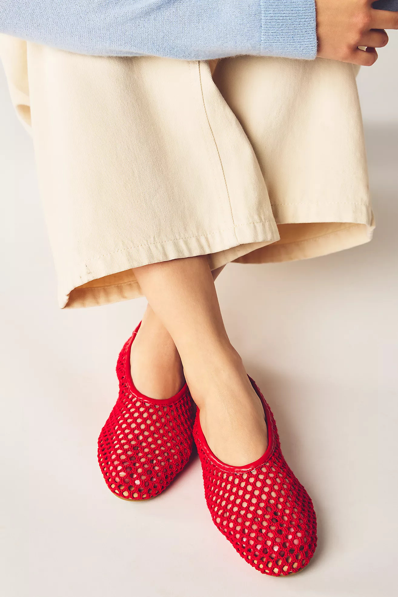 Coconuts by Matisse Marta Mesh Ballet Flats | Anthropologie (US)