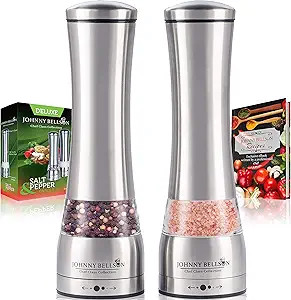 Premium Stainless Steel Salt and Pepper Grinder Set - Pepper Mill and Salt Mill, Spice Grinder wi... | Amazon (US)