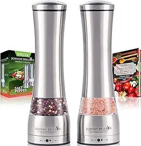 Premium Stainless Steel Salt and Pepper Grinder Set - Pepper Mill and Salt Mill, Spice Grinder wi... | Amazon (US)