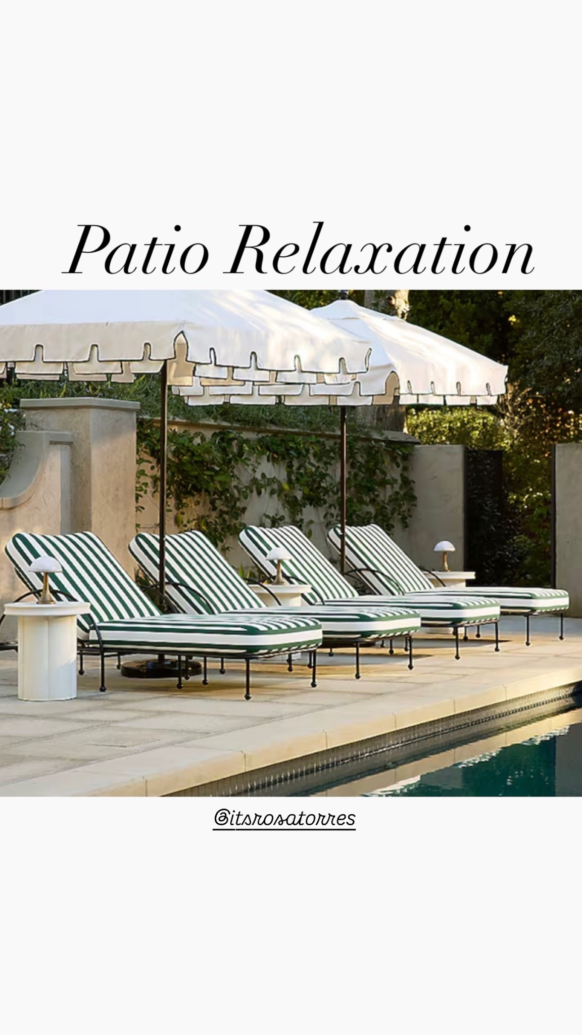It is such a dreamy vacation mode to see this pictures plus why not have it in our patio next by our pool. Makes the space so elevate-elegant-inviting and comfy! Me loving it all 🤭

#patiofurniture #poolfurniture #patiovacation #patiooasis #poolrelaxation #homesweethome

#LTKHome #LTKSeasonal #LTKSaleAlert
