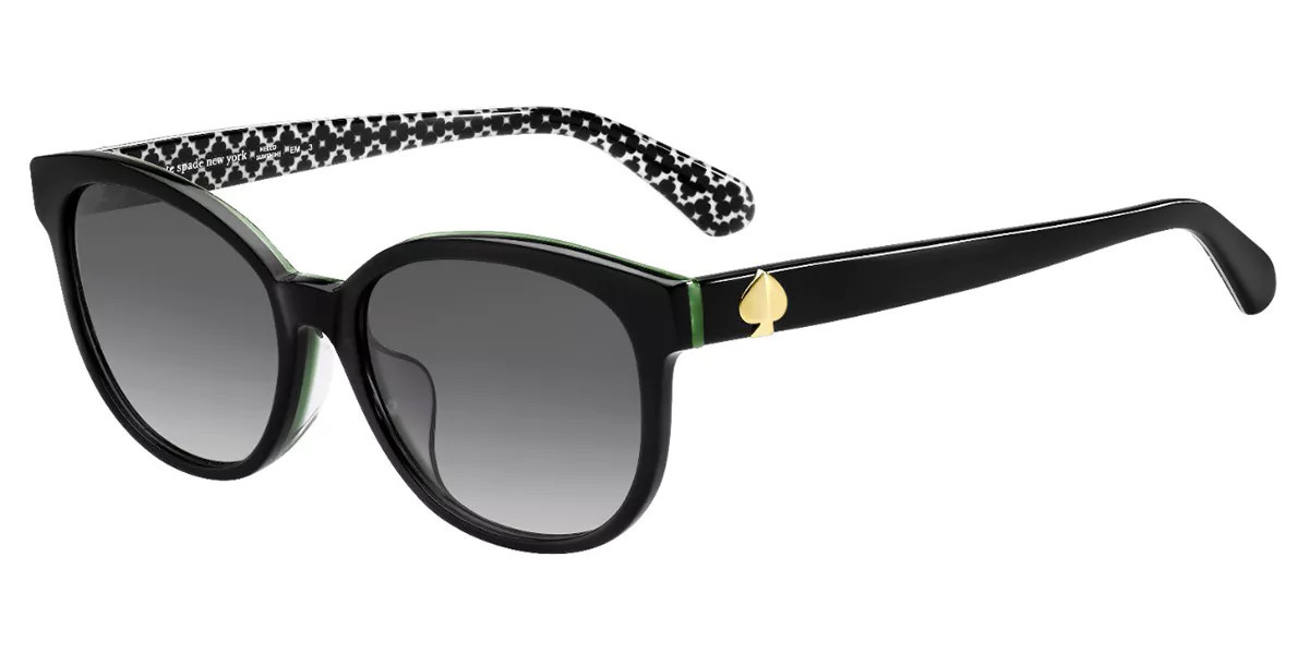 Kate Spade Emaleigh/F/S Asian Fit 7ZJ/9O Women’s Sunglasses Black Size 55 | SmartBuyGlasses Global