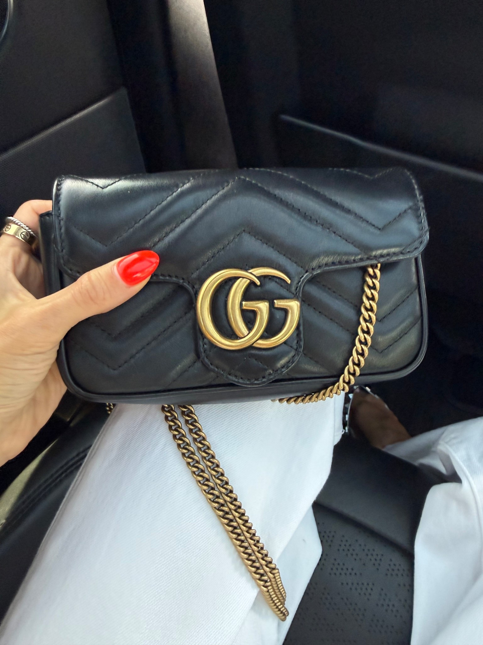 My most worn Gucci mini bag I have worn countless times and fits a phone 