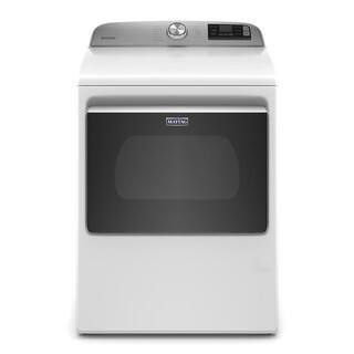 Maytag 7.4 cu. ft. 120-Volt Smart Capable White Gas Dryer with Hamper Door-MGD6230HW - The Home D... | The Home Depot