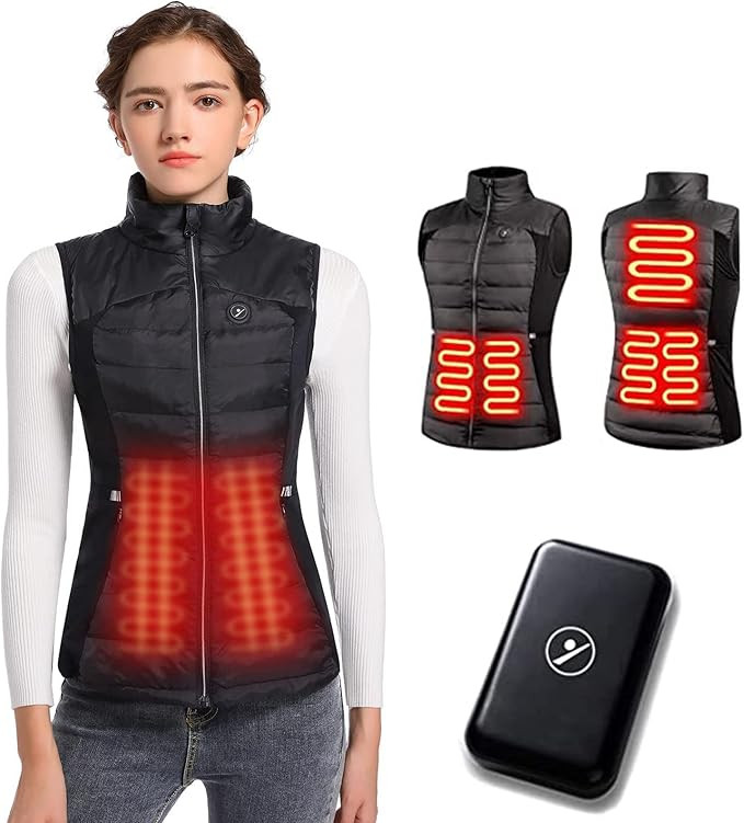 gerritfany Heated Vest Women,Lightweight Heated Vest with Battery Pack,Slim Fit Heated Vest,Heate... | Amazon (US)