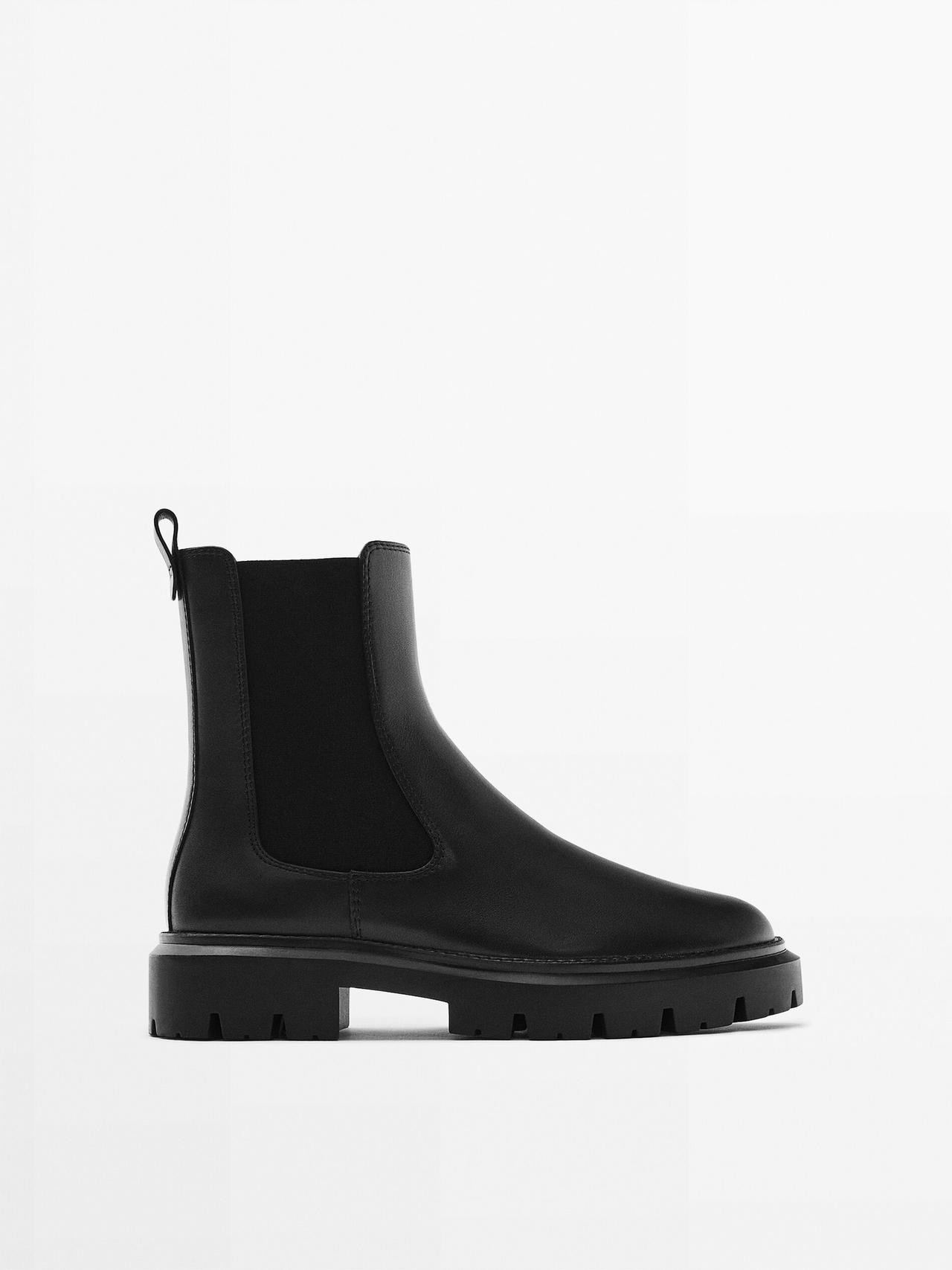 Chelsea boots with track soles | Massimo Dutti US
