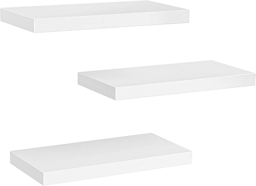 AMADA HOMEFURNISHING Floating Shelves, Wall Shelves for Bathroom/Living Room/Bedroom/Kitchen Deco... | Amazon (US)