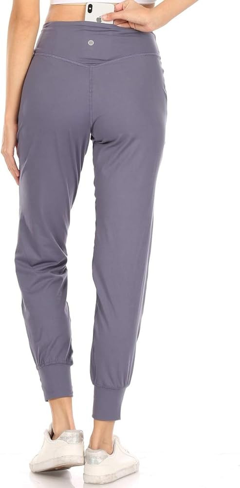 Leggings Depot Women's Printed Solid Activewear Jogger Track Cuff Sweatpants | Amazon (US)