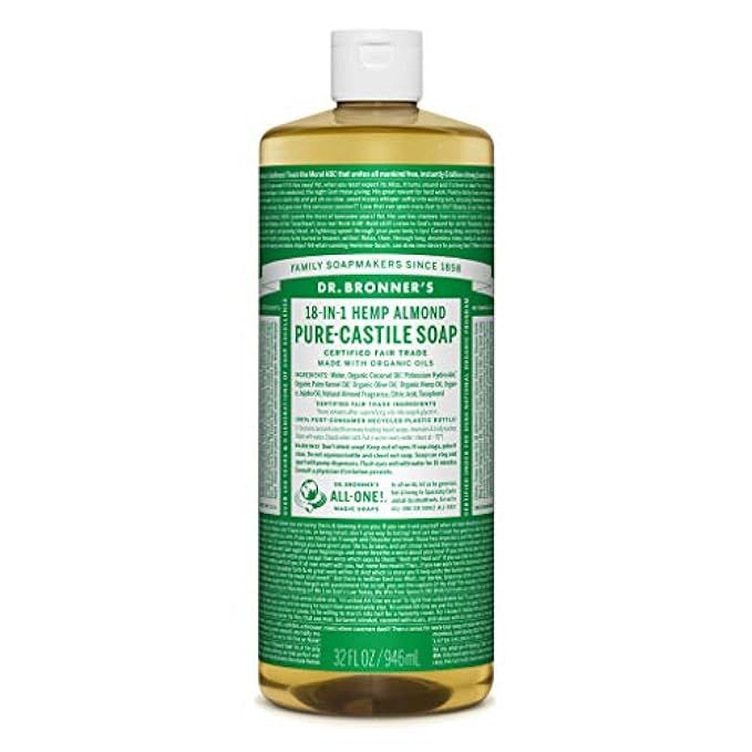 Dr. Bronner’s Pure-Castile Liquid Soap Value Pack - Almond 32oz. (2 Pack) | Amazon (US)